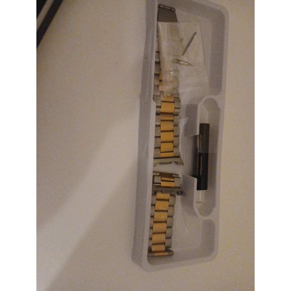 Samsung Galaxy Silver And Gold watchband in classic band 40-46mm